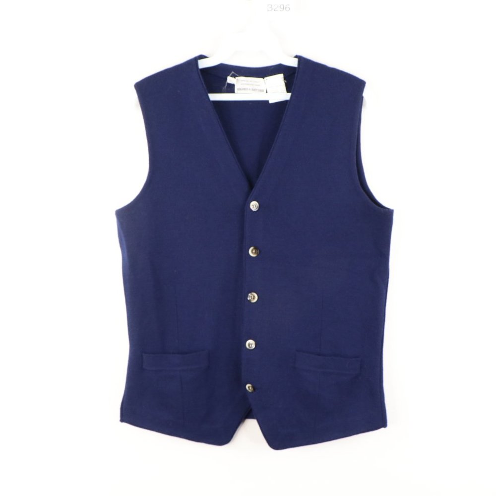 Vintage Wool Blend Knit Wool Blend Sweater Vest